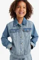 niebieski Levi's kurtka jeansowa dziecięca Dziewczęcy