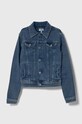 Pepe Jeans geacă din denim pentru copii New Berry necaptusit albastru PG401046JS0
