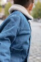 Konges Sløjd geacă din denim pentru copii KS5409 albastru