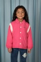 Дитяча куртка Mini Rodini Mini Rodini x Wrangler з підкладкою рожевий 2381010228