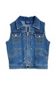 Chłopiec Mini Rodini bezrękawnik jeansowy dziecięcy Mini Rodini x Wrangler 2381010360 niebieski