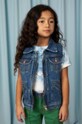 Mini Rodini bezrękawnik jeansowy dziecięcy Mini Rodini x Wrangler 2381010360