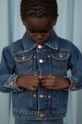 Detská rifľová bunda Mini Rodini Mini Rodini x Wrangler bez kapucne modrá 2381010460