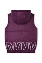 Dkny bezrękawnik dwustronny dziecięcy D56001.114.150 fioletowy AW23