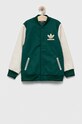 Detská bunda bomber adidas Originals IJ9776 zelená AW23