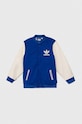 adidas Originals geaca bomber pentru copii cu captuseala albastru IP9362