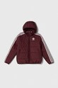 Дитяча куртка adidas Originals з підкладкою бордо IN4747