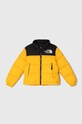 The North Face kurtka puchowa dziecięca 1996 RETRO NUPTSE JACKET bez kaptura żółty NF0A82UD