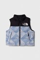 Dětská péřová vesta The North Face 1996 RETRO NUPTSE VEST s podšívkou modrá NF0A82WX