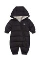 Kombinezon za bebe Calvin Klein Jeans s kapuljačom crna IN0IN00132.9BYX