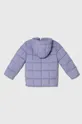 Дитяча куртка United Colors of Benetton фіолетовий