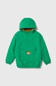 Dětská bunda United Colors of Benetton s kapucí zelená 24OXCN02T.G.SEASONAL