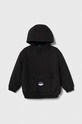 Dětská bunda United Colors of Benetton s kapucí černá 24OXCN02T.G.SEASONAL