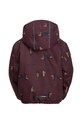 Jack Wolfskin kurtka dziecięca GLEEL 2L INS PRINT 1610381 bordowy AW23
