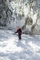 Jack Wolfskin kurtka dziecięca GLEEL 2L INS PRINT bordowy 1610381