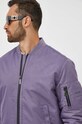 Μπουφάν bomber Calvin Klein μωβ K10K109907