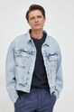Calvin Klein Jeans kurtka jeansowa J30J323319 niebieski