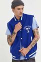 Tommy Jeans bezrękawnik z domieszką wełny granatowy DM0DM16631