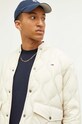 Tommy Jeans kurtka puchowa beżowy DM0DM16717