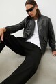PS Paul Smith kurtka bomber skórzana czarny M2R.372YL.L21450