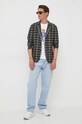 Bavlněné sako Polo Ralph Lauren 715913761 zelená AW23