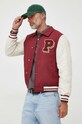 Pepe Jeans geaca BARNOLD PM402789.299 burgundia AW23