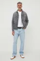 Rifľová bunda Pepe Jeans Pinners sivá