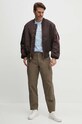 Двостороння куртка-бомбер Alpha Industries MA-1 100101.696 коричневий AW23