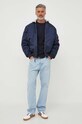 Куртка-бомбер Alpha Industries MA-1 ZH Back EMB 138105.697 темно-синій AW24