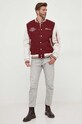 Куртка-бомбер Alpha Industries Varsity Air Force Jacket 138107.184 бордо AW24
