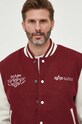 Alpha Industries geaca bomber Varsity Air Force Jacket burgundia 138107.184