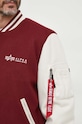 Alpha Industries geaca bomber Varsity Air Force Jacket 138107.184 burgundia