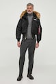 Alpha Industries kurtka 45P Hooded 144103.03 czarny AW24