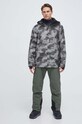 DC kurtka Basis Print ADYTJ03064 beżowy AW23
