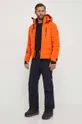 Πουπουλένιο μπουφάν για σκι EA7 Emporio Armani πορτοκαλί