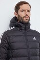 Пухова куртка adidas чорний HZ8522