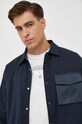 Armani Exchange kurtka z domieszką wełny granatowy 6RZB18.ZNUWZ