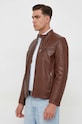 Pepe Jeans kurtka skórzana PM402794.879 brązowy AW23