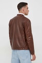 Odzież Pepe Jeans kurtka skórzana PM402794.879 brązowy