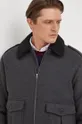 серый Куртка с примесью шерсти United Colors of Benetton