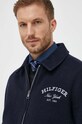 Vlněná bunda Tommy Hilfiger MW0MW32791 námořnická modř