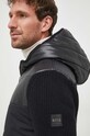 BOSS kurtka z domieszką wełny czarny 50500682