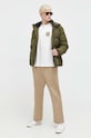 Пухова куртка Tommy Jeans DM0DM15447 зелений AW23