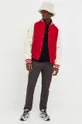 Superdry giubbotto bomber in lana rosso