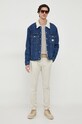 Rifľová bunda Calvin Klein Jeans J30J323905 modrá AW23