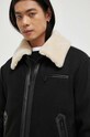The Kooples kurtka wełniana HBLO27034K czarny