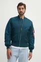 turquoise Alpha Industries reversible bomber jacket MA-1