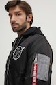 Alpha Industries kurtka bomber MA-1 VF Hood Dark Side czarny 108108.285