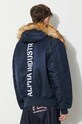 Clothing Alpha Industries jacket 45P Hooded Custom 113145.07 navy