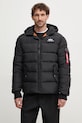 Яке Alpha Industries Hooded Puffer Alpha FD черен 118113.03